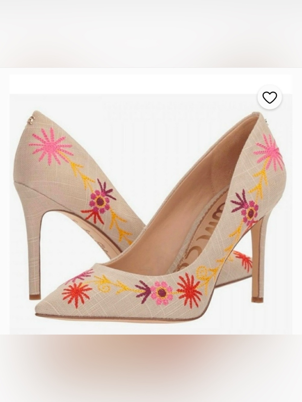 Gorgeous embroidered linen pumps from Sam Edelman-GREAT DEAL!🌟 - Picture 10 of 10